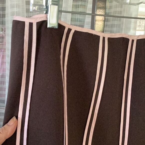 INC International Concepts A-Line Skirt Brown & Pink women’s 24W - Picture 4 of 6